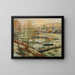 Ice in the River - Ernest Lawson — framed artwork on a wall