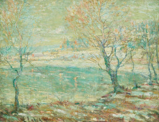 Inwood sur l'Hudson sous la neige - Ernest Lawson — artwork view