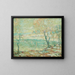 Inwood sur l'Hudson sous la neige - Ernest Lawson — framed artwork on a wall
