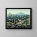 New England Birches - Ernest Lawson — framed artwork on a wall