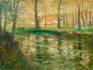Red Roofs - Ernest Lawson — artwork view