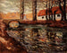 River landscape painting - Ernest Lawson — artwork view