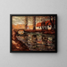 River landscape painting - Ernest Lawson — framed artwork on a wall