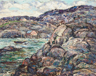 Rocky Coast of Nova Scotia - Ernest Lawson — artwork view