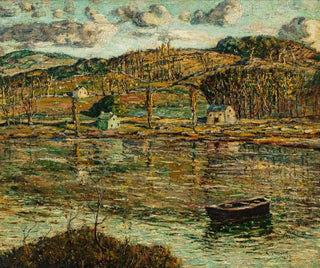 Light of the Sun on the Harlem River - Ernest Lawson — artwork view