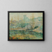 The Basin and the Gapstow Bridge, New York City - Ernest Lawson — framed artwork on a wall