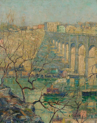 View of the Bridge - Ernest Lawson — artwork view