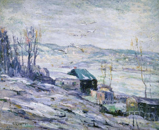 Windy Day at Bronx River - Ernest Lawson — artwork view