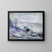 Windy Day at Bronx River - Ernest Lawson — framed artwork on a wall