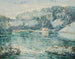 Winter Painting at Spuyten Duyvil - Ernest Lawson — artwork view