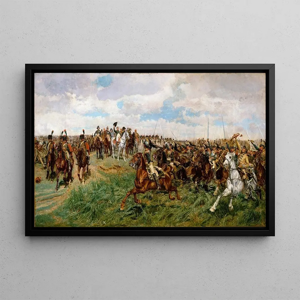 Friedland Painting - Ernest Meissonier — framed artwork on a wall