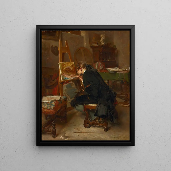 A painter - Ernest Meissonier — framed artwork on a wall