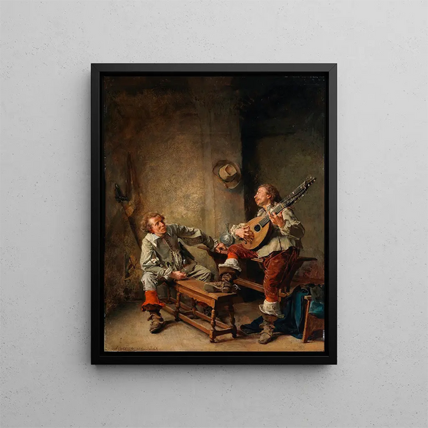 A Song - Ernest Meissonier — framed artwork on a wall