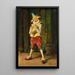 Polichinelle - Ernest Meissonier — framed artwork on a wall