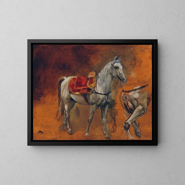 Études d'un champignon - Ernest Meissonier — framed artwork on a wall
