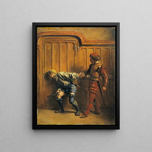 Les assassins à gages - Ernest Meissonier — framed artwork on a wall