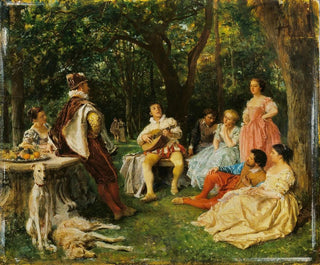 The Recital - Ernest Meissonier — artwork view