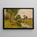 on the Housatonic River in Connecticut - Ernest Parton — framed artwork on a wall