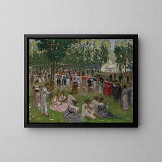 in the park - Ernest Quost — framed artwork on a wall