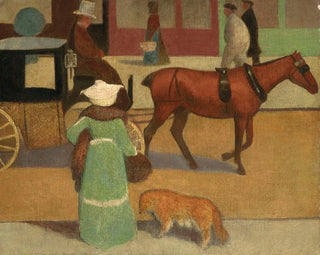City scene painting - Ernest Rouart — artwork view