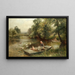 Nourrir les canards - Ernest Walbourn — framed artwork on a wall