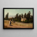 Schoolchildren in Marin, California - Ernest Étienne Narjot — framed artwork on a wall