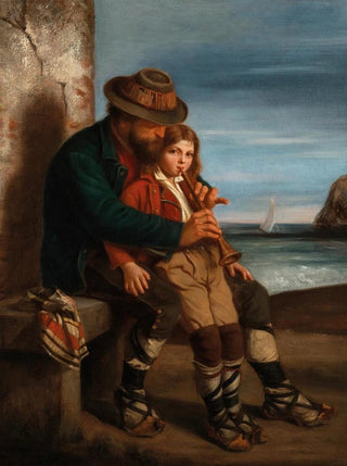 The Flute Lesson - Ernestine Huet — artwork view