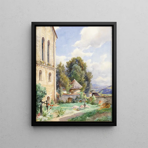 Jugement du concombre - Ernestine von Kirchsberg — framed artwork on a wall