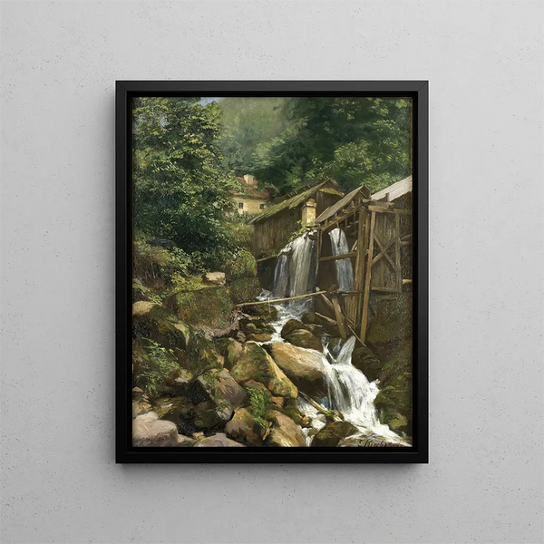 Moulin délabré - Ernestine von Kirchsberg — framed artwork on a wall