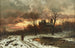 Winter Twilight in the Rhine Valley - Ernesto Strigelli — artwork view