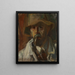 Self-portrait Painting - Ernst Benedikt Noether — framed artwork on a wall