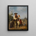 The Old Shepherd and the Little Girl - Ernst Bosch — framed artwork on a wall