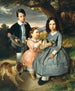 Portrait of a group of children - Ernst Christian Moser — artwork view