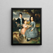 Portrait of a group of children - Ernst Christian Moser — framed artwork on a wall