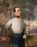Portrait painting of August Gustav Steinbock in a cadet uniform from a dragoon regiment - Ernst Christian Moser — artwork view