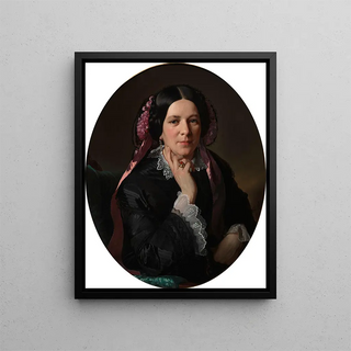 Portrait of Thérèse Hannack - Ernst Christian Moser — framed artwork on a wall