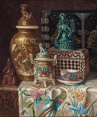 Asian table still life - Ernst Czernotzky — artwork view