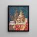 Still life with Asian art - Ernst Czernotzky — framed artwork on a wall