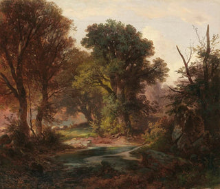 Forest Study Painting - Ernst Erwin Oehme — artwork view