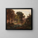 Forest Study Painting - Ernst Erwin Oehme — framed artwork on a wall