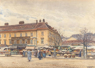 Ernst Graner - Kaiser Franz Joseph berquert den Naschmarkt.webp
