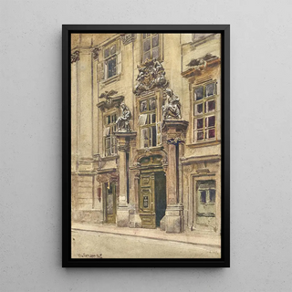Ernst Graner - The gate of the Old Town Hall in Wipplingerstrae in Vienna.webp