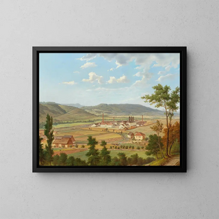 Vue d'une usine à St. Nadejda Labem - Ernst Gustav Doerell — framed artwork on a wall
