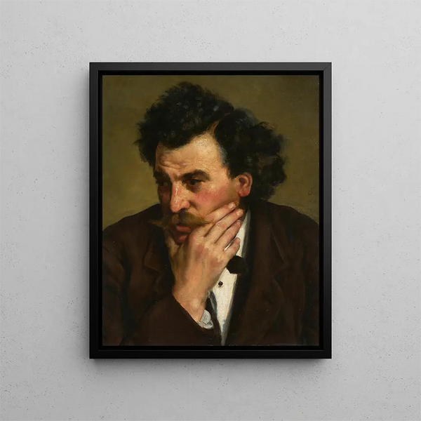 Male Portrait - Ernst Hnler — framed artwork on a wall