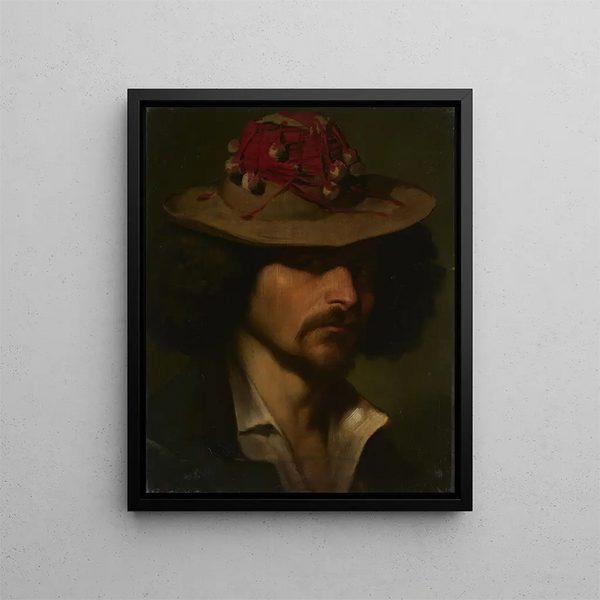 Portrait of an Italian - Ernst Hnler — framed artwork on a wall