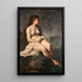 Study of Female Nude - Ernst Josephson — framed artwork on a wall
