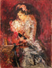 Croquis de la Dame au bouquet - Ernst Josephson — artwork view