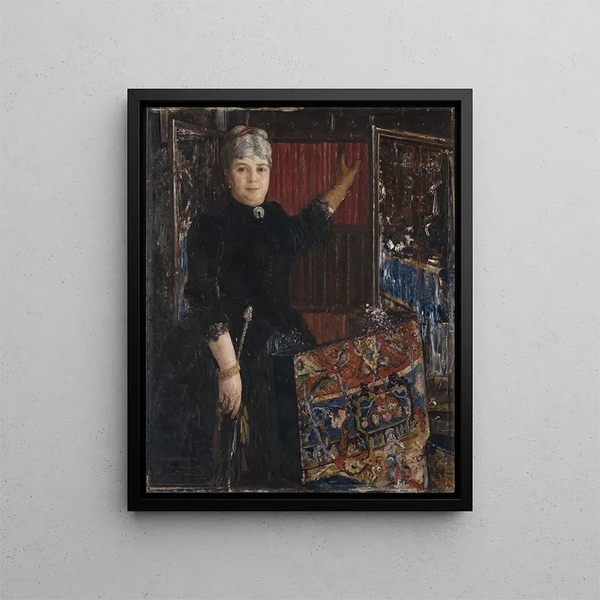 Mme Caroline Schloss - Ernst Josephson — framed artwork on a wall