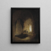 Saint Anastase after Rembrandt - Ernst Josephson — framed artwork on a wall