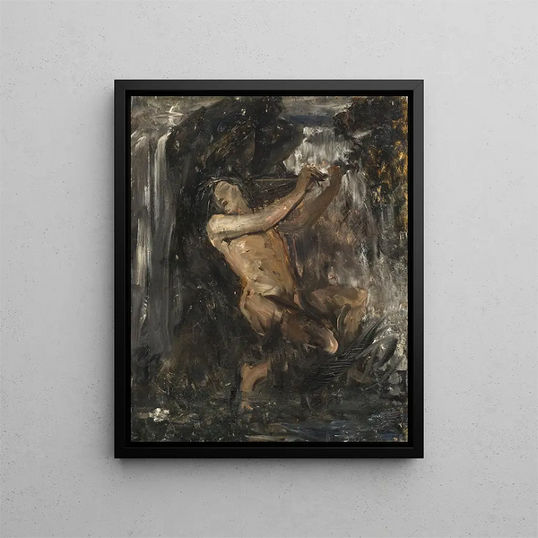 Esquisse for L'Esprit de l'Eau - Ernst Josephson — framed artwork on a wall